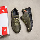 Чоловічі шкіряні кросівки NB Clasic Green, фото 7