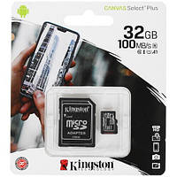 Карта пам'яті Kingston Canvas Select Plus microSDHC 32 ГБ [SDCS2 / 32GB]