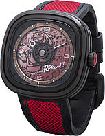 Часы наручные мужские SEVENFRIDAY RED TIGER SF-T3/05 с изображением головы тигра, Швейцария