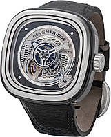 Часы наручные мужские SEVENFRIDAY SF-PS1/01 с автоподзаводом и скелетонированным циферблатом, Швейцария