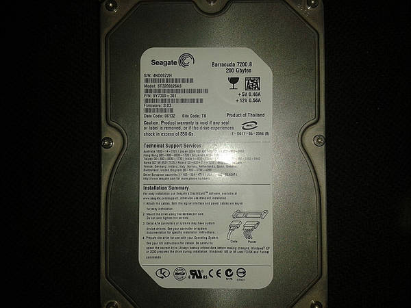 PCパーツ SEAGATE ST3200826AS 200GB SEAGATE ST3200826AS 200GB