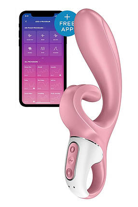 Вібратор кролик Satisfyer Hug Me Pink, фото 1