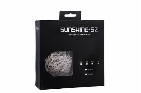 Касета 10-к 11-42T SUNSHINE CS-HR10-42 на алюм., фото 1