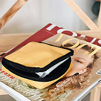 Органайзер для жіночих прокладок 11*11*2 см (жовтий)