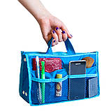 Органайзер для сумки украинский аналог Bag in Bag (голубой), фото 3