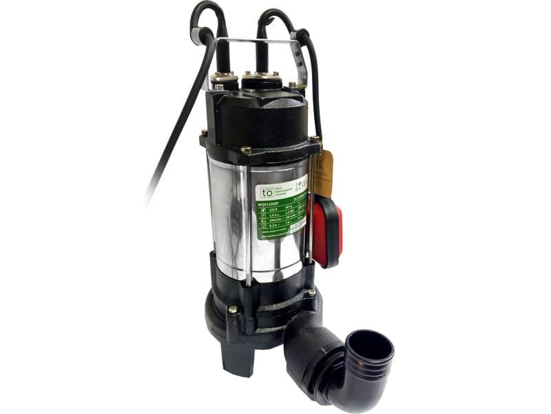 WQV1100DF 1.1кВт насос каналізаційний H10.5(6) Q292(190)л/мін з ножем поплавок кабель 10м toНАСОСИ