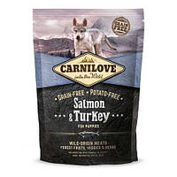 Carnilove Salmon&Turkey for Puppies (Карнілов Лосось Індичка Паппі) корм для цуценят беззерновий 1.5 кг.