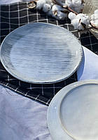 Тарілка "Кругла" 21 см., "Чорний лофт плюс"