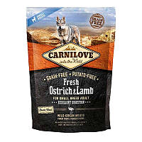 Carnilove Fresh Ostrich Lamb Small Breed Dogs (Карнілав Страус Ягненька Смалл Брід) корм для собак дрібних порід 1.5 кг.