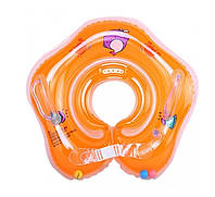 Круг для купания младенцев С 29114 с ручками (6900067291141) Оранжевый