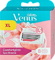 Сменные кассеты Gillette Venus Comfortglide Spa Breeze, на 3 лезвия (8шт.)