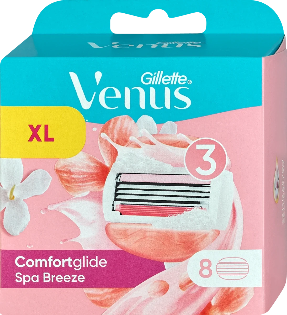 Змінні касети Gillette Venus Comfortglide Spa Breeze, на 3 леза (8шт.)
