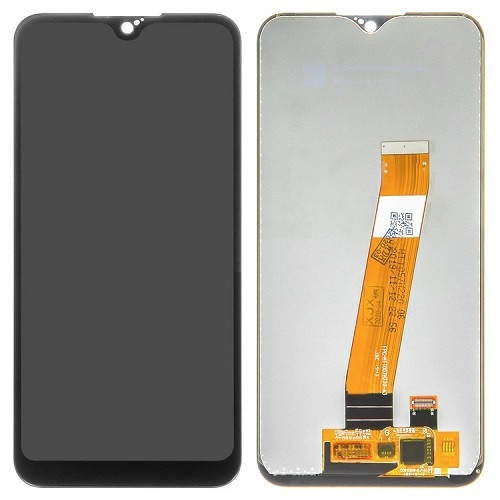 Дисплей Samsung A015M | M015 Galaxy A01 | M01 (2020) із сенсорним склом (Чорний) Сервісний оригінал