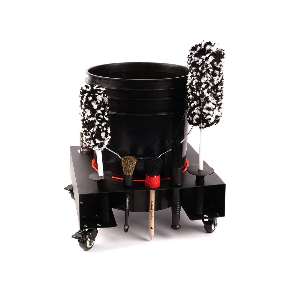 Универсальный держатель на колесах для ведра - MaxShine Black Iron Buckets Dolly (H12) - фото 3 - id-p1660518509