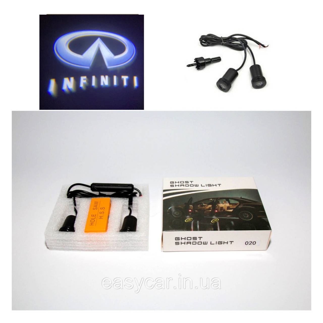 Логотип підсвітка дверей Інфініті door logo Infiniti