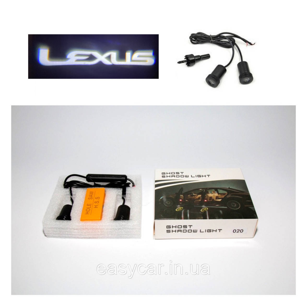 Логотип підсвітка дверей Лексус Lazer door logo Lexus, фото 1