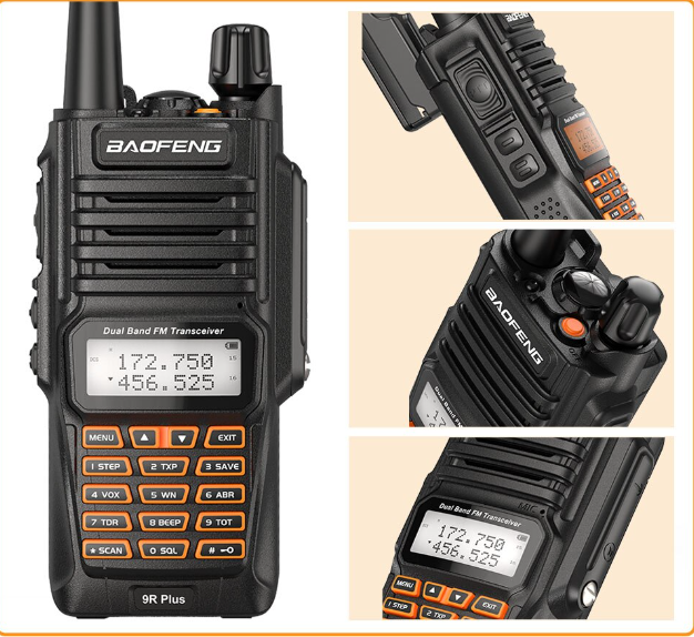 Рація Baofeng UV-9R plus 8W, захист IP67