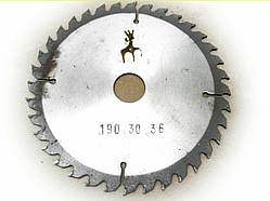 Дискова пила. 190х30х36. Пильний диск по дереву. Циркулярка. Дискова пила.
