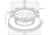 Диск тормозной с кольцом ABS SMB/Kogel/Gigant M069018 (Пр-во EKU) 1002020496