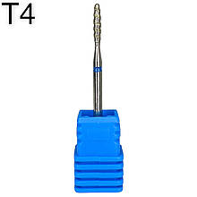 Насадка "Торнадо" з алмазним напиленням для манікюру і педикюру /поштучно (Пуля 2,1 мм) Синій Т4