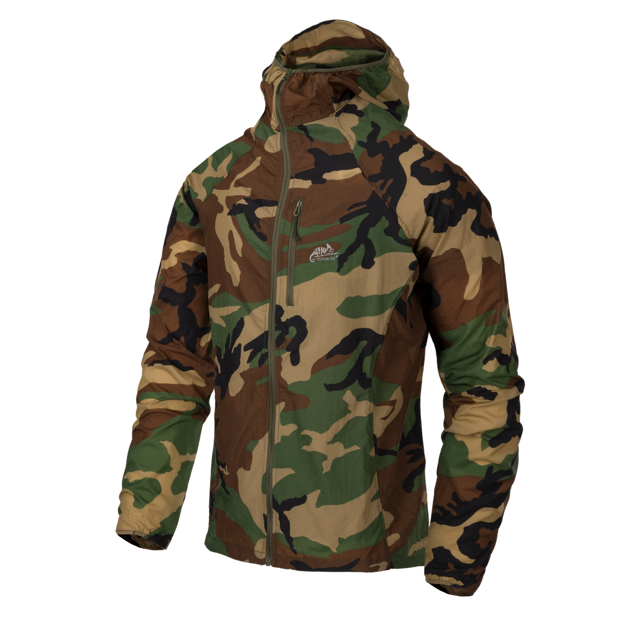 Куртка ветровка Helikon-Tex TRAMONTANE Wind Jacket WindPack Nylon US Woodland KU-TMT-NL-03