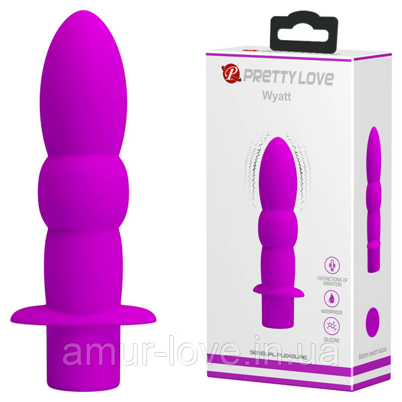 Вибратор Pretty Love Wyatt Anal Vibro Plug Purple