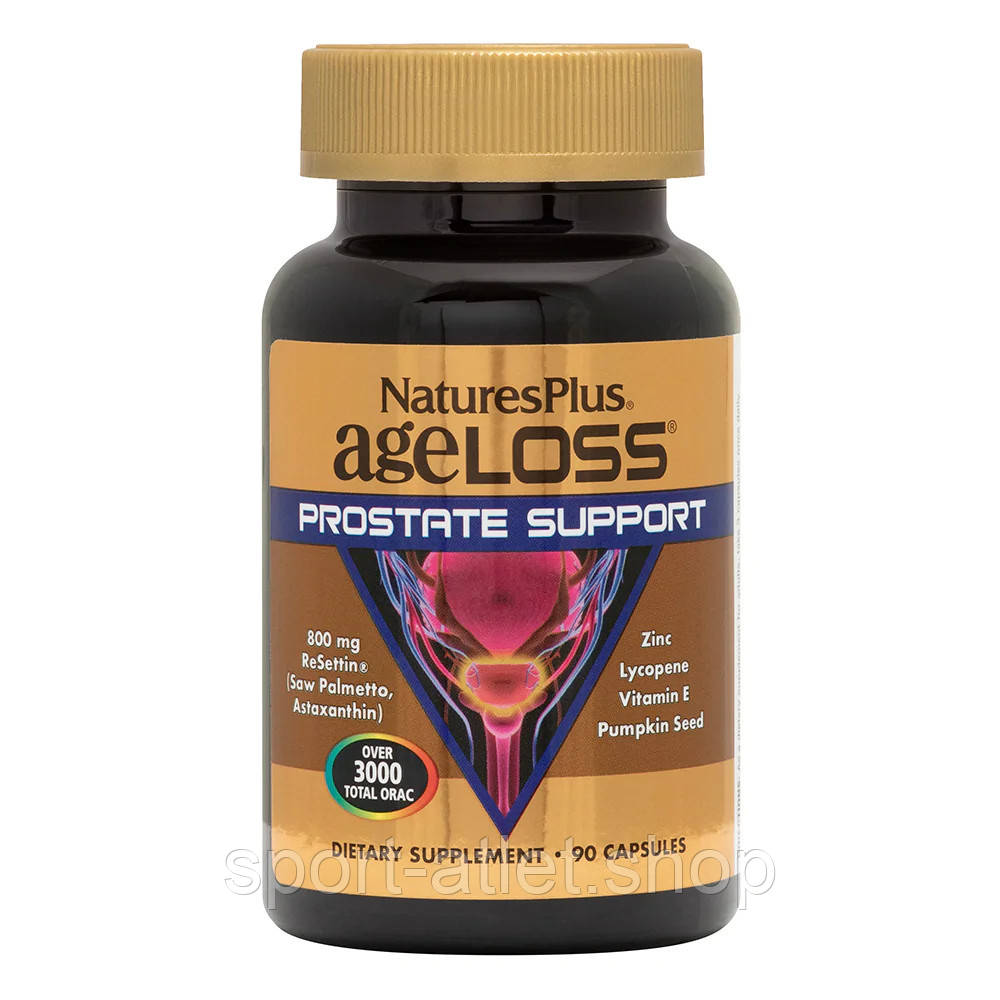 Натуральна добавка Natures Plus Age-Less Prostate Support Prostate Support 90 капсул, фото 1