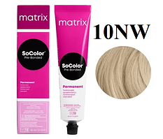 Стійка крем-фарба Matrix Socolor Pre-Bonded 10NW Дуже світлий блондин натуральний теплий 90 мл