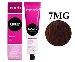 Стійка крем-фарба Matrix Socolor Pre-Bonded 7MG Блондин моко золотистий 90 мл