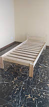 Ліжко Нікола 200×90 масив сосни ламелі без покриття, фото 4
