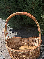 Кошик квітковий плетений з лози «Високий»