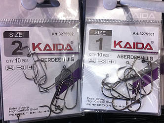 Гачки Kaida Aberdeen Jig ОФСЕТ No 1, 2, 4,6