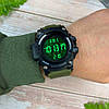 Тактичний спортивний водонепроникний годинник Skmei Black (таймер, календар, секундомір), фото 4