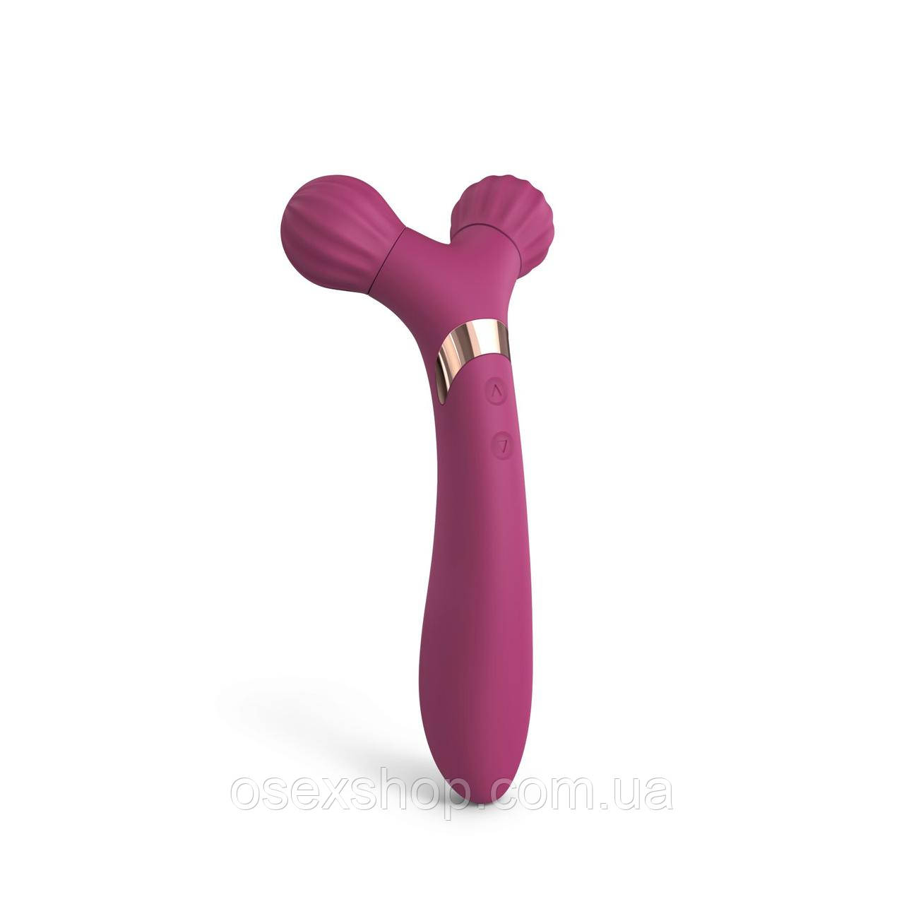 Вібратор-масажер для пар 2 в 1 Love To Love FIREBALL — PLUM STAR, фото 1