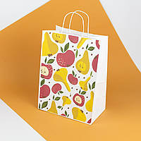 Подарочные пакеты с рисунком Яркие 260*150*350 Крафт пакет ярких цветов Упаковочный Бумажный пакет для