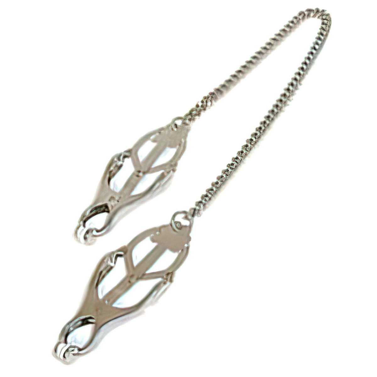 Металеві зажими для сосків на ланцюжку, фото 1