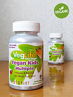 VegLife, Мультивитамины для детей, вкус ягод, 60 жевательных таблеток