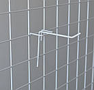 Гачок №50 L50 d3,0, довжина 50мм, чорний. Гачки торговельні металеві 10 шт упаковка. Навіси на сітку, фото 10