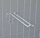 Гачок №52 L90 d2,8/2,5, чорний. Гачки торговельні металеві 10 шт упаковка. Навіси на сітку, фото 9