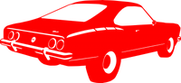 Вінілова наклейка на авто  -  Ford mustang розмір 50 см