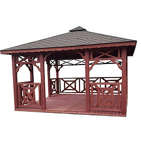 Прямокутна альтанка LNK "ПБ-1" 5х3 м. (ПБ-2)