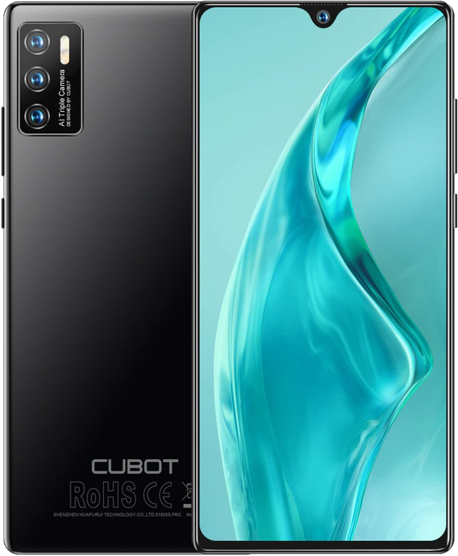 CUBOT P50 6/128GB Black, NFC, Android 11, 4200 мАг, Фронталка 20 Мп, 4G, дисплей 6.2"