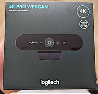 Нова оригінальна веб-камера Logitech BRIO 4K Pro, V-U0040 (в пломбах)