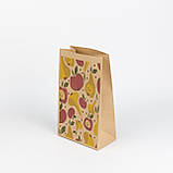Пакети паперові подарункові з малюнком 150*90*240 яскраві Подарункові дитячі пакети з принтом груші яблука, фото 2