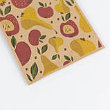 Пакети паперові подарункові з малюнком 150*90*240 яскраві Подарункові дитячі пакети з принтом груші яблука, фото 8