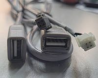 Кабель USB на 6pin і 4pin із комплекту для під'єднання usb flash флешки до магнітоли Android 7 9 10 дюймів