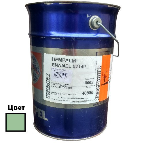 Фарба для човнових суден HEMPALIN ENAMEL світло-зелена Green 5 л Hempel