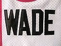 Біла баскетбольна форма Вейд 3 Маямі Floridians Wade Miami Heat NBA, фото 4