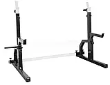 Стійки під штангу для присідань жиму лежачи або стоячи до 200 кг + зі страховка + бруси (профіль 40х40х2мм), фото 2