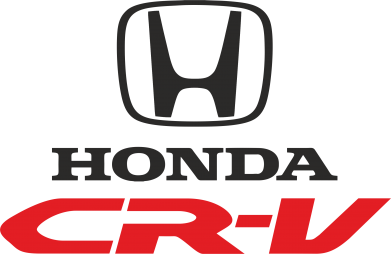 Вінілова наклейка на авто  - Honda CR-V розмір 30 см